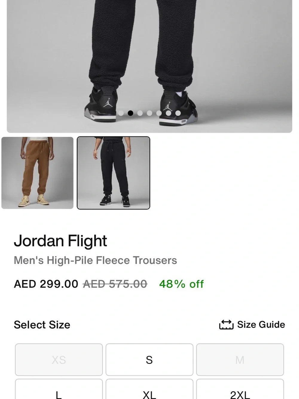 Jordan Flight Men's High-Pile Fleece Trousers